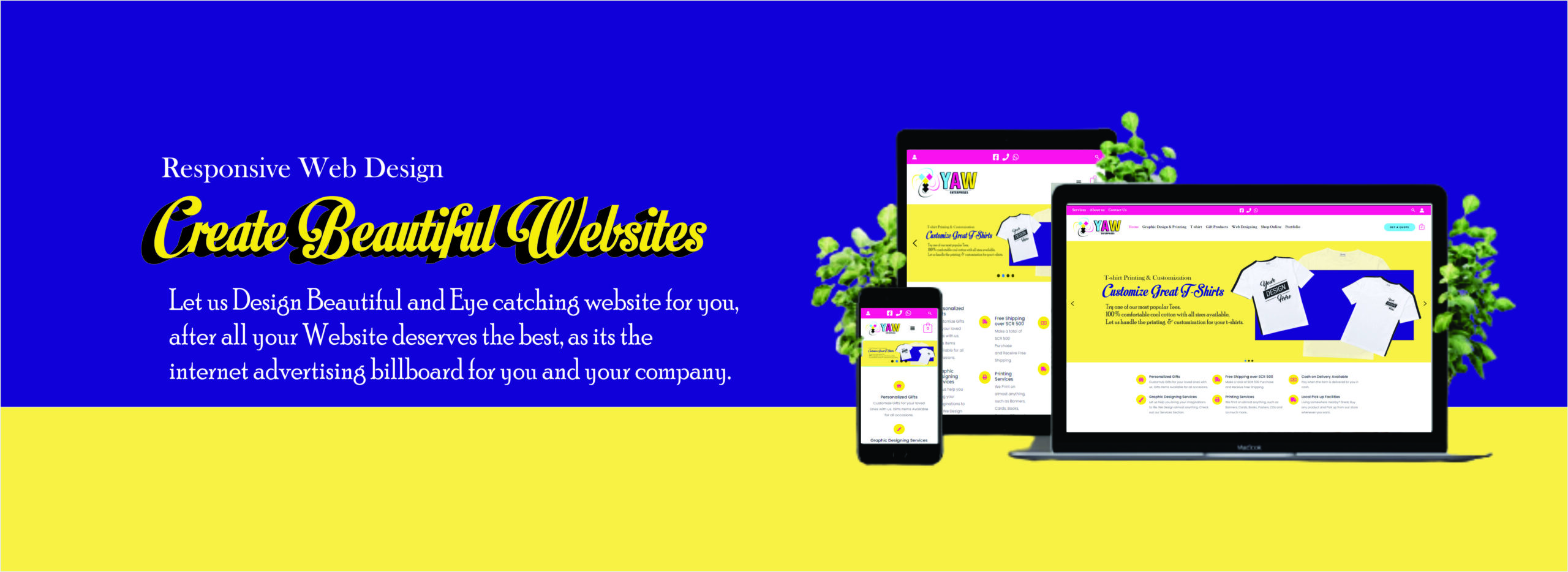 Yaw Seychelles  Graphic & Web Designing, Printing & Gifts.